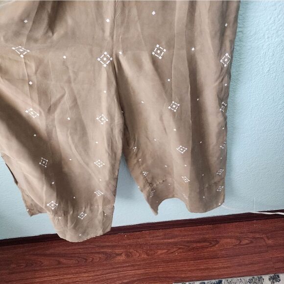 SANCIA Green Tan Patterned Jumsuit - Picture 5 of 16
